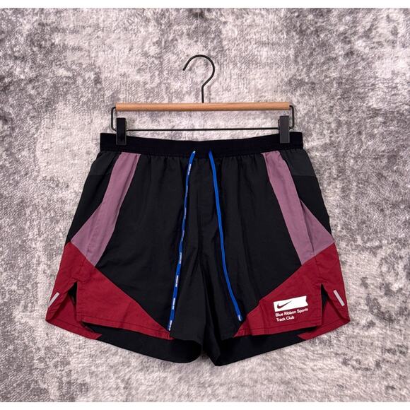Nike Running Shorts Medium Mens Flex Stride Blue Ribbon Sports Track Club Lined - Picture 1 of 8